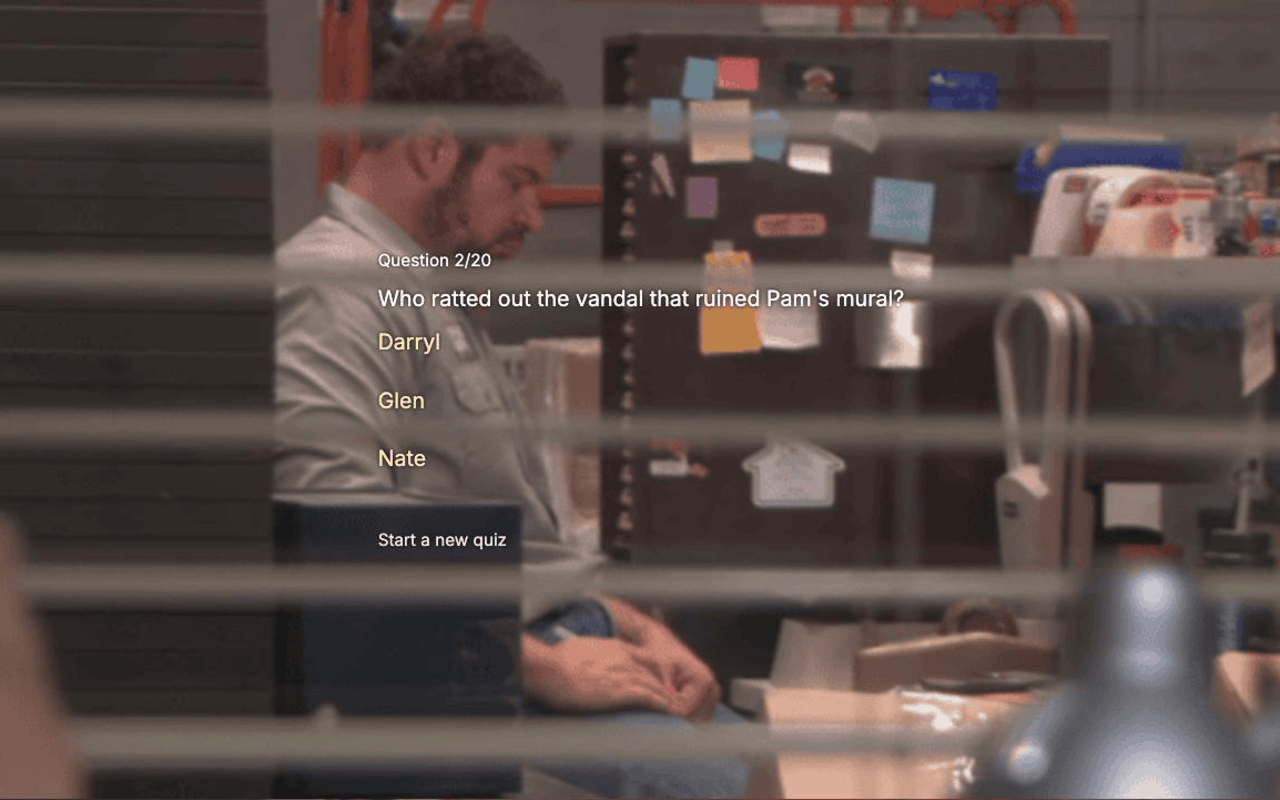 The Office Quiz screenshot
